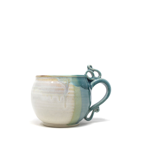 White + Blue Mugs