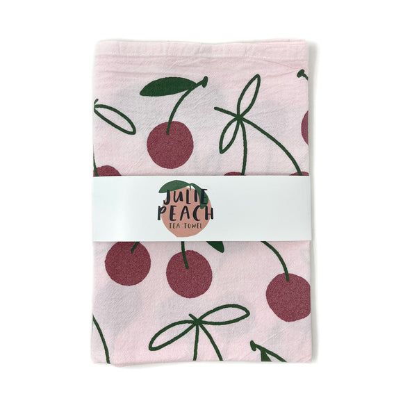 Tea Towel: Glitter Cherries