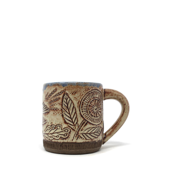 Bird + Floral Mug: Cream